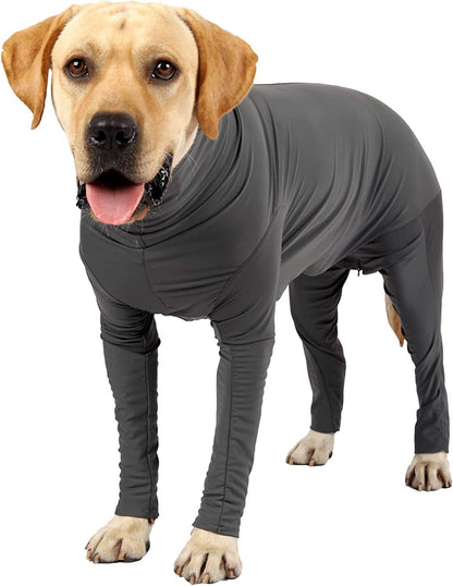 Dog Onesie Prevent Shedding Hair Surgery Recovery Suit Pet'S Bodysuit Sport Shirt Reduce Anxiety Jumpshirt Gray/Xxl