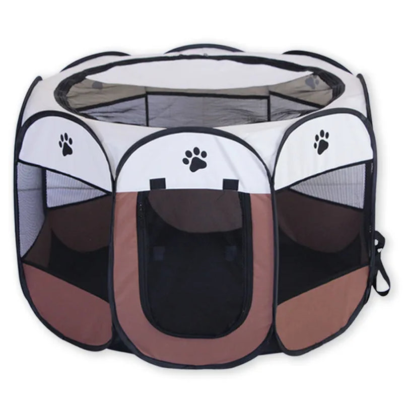 Portable Foldable Cat Tent Cat House Portable Folding Outdoor Travel Pet Tent Cat/Dog Cage Easy Operation Large Cat/Dog Fences